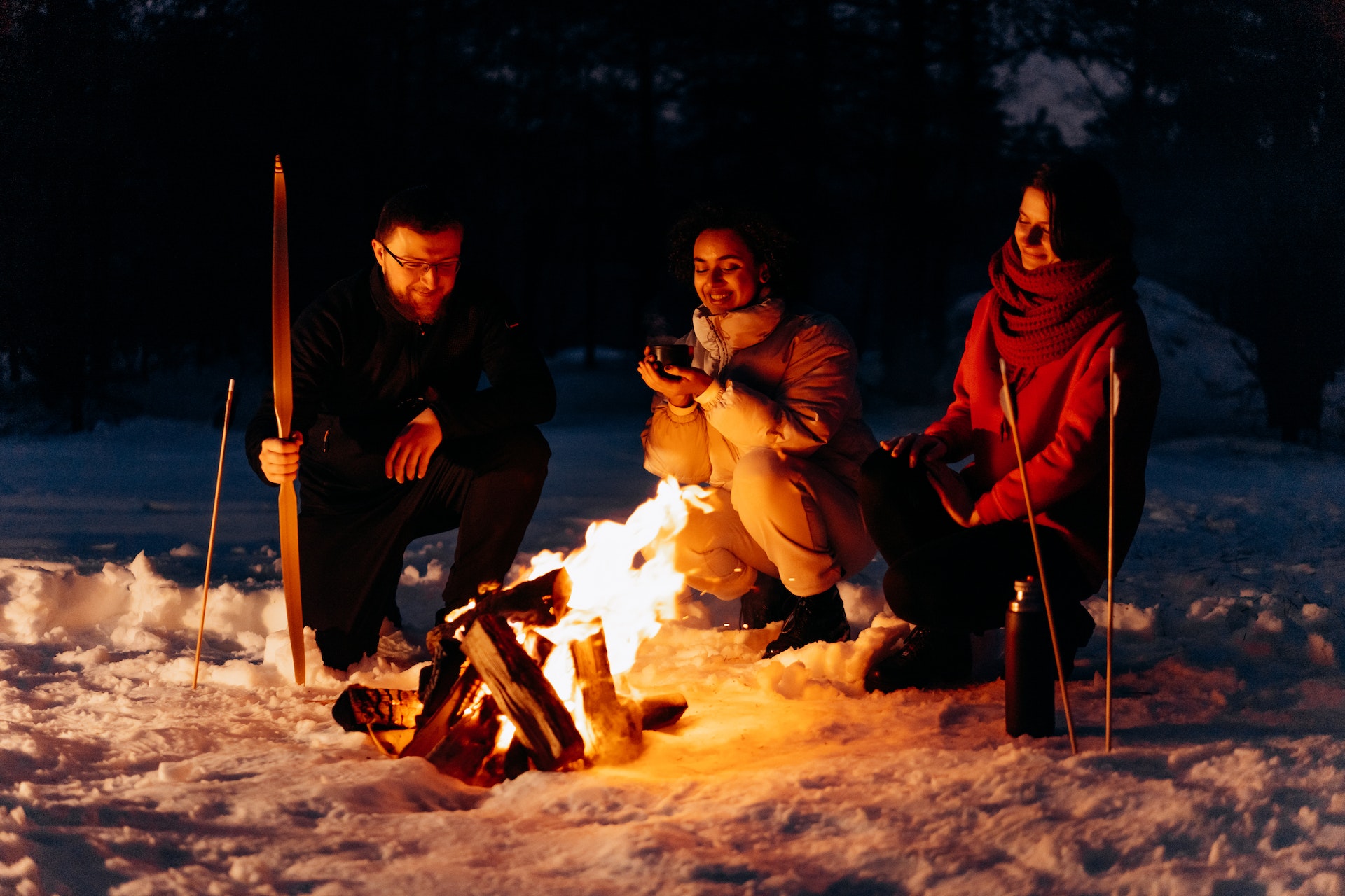 Group of hiking people